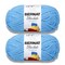 Bernat Blanket Brights Busy Blue Yarn - 2 Pack of 300g/10.5oz - Polyester - 6 Super Bulky - 220 Yards - Knitting/Crochet